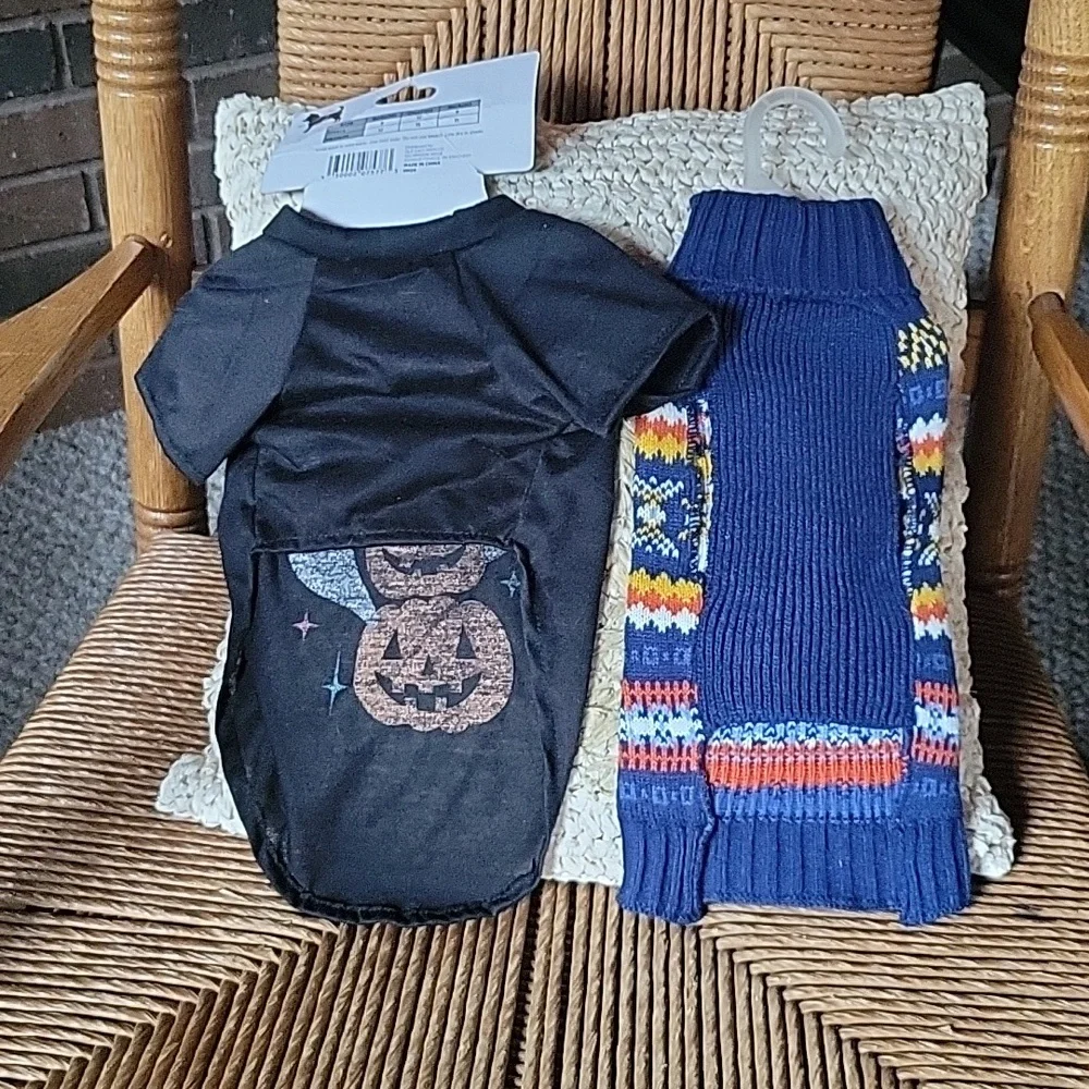 Dog shirt/sweater , set of 2. Med/small